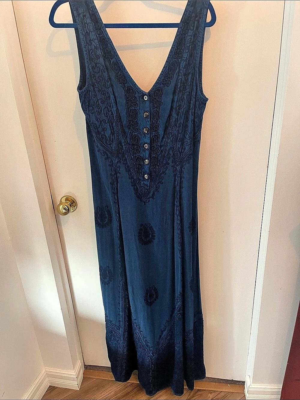 Banjara Blue Paisley Maxi Dress